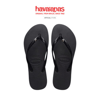 HAVAIANAS รองเท้าแตะ Slim Heart Metal Flip Flops BLACK 41502…