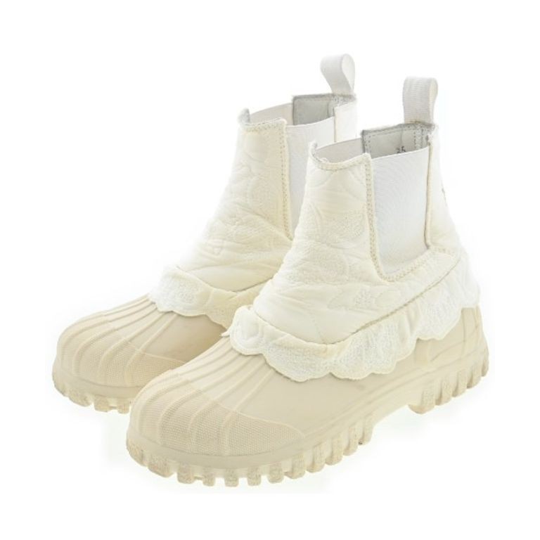 CECILIE BAHNSEN Boots beige Women White 21.5cm Direct from Japan Secondhand