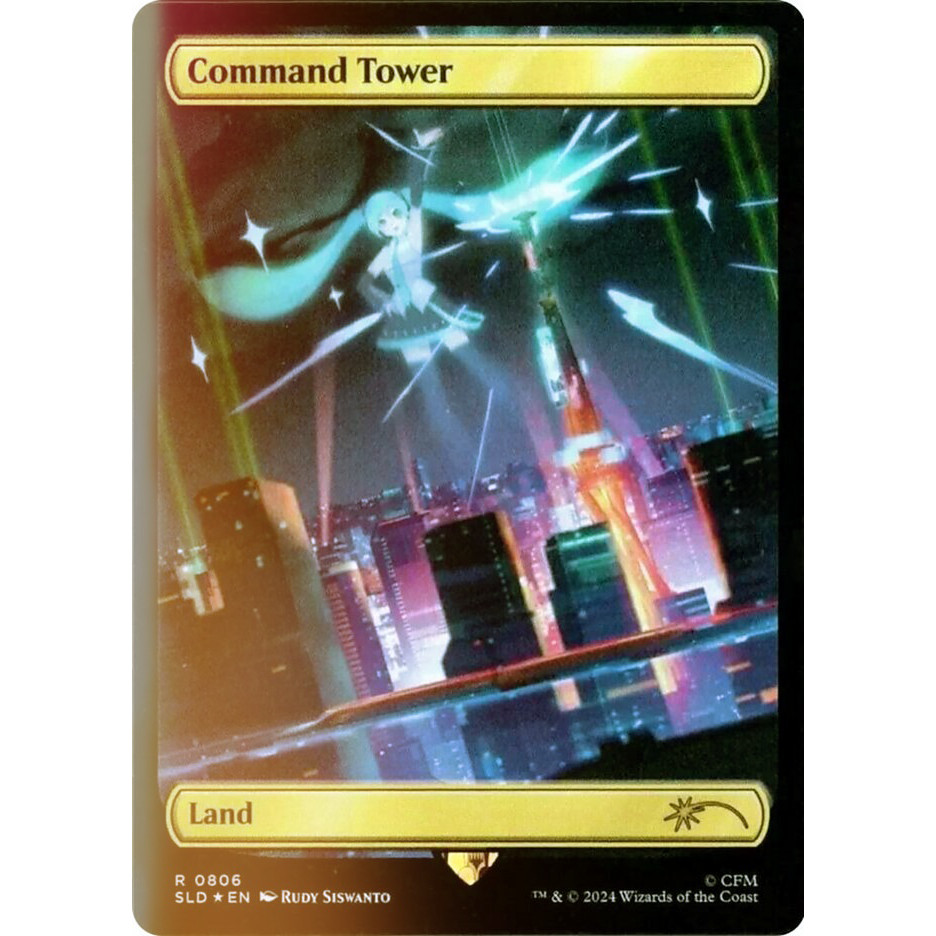 Wanzhi Brand Secret Lair SL Hatsune Miku Linkage English Flash Command Tower 806