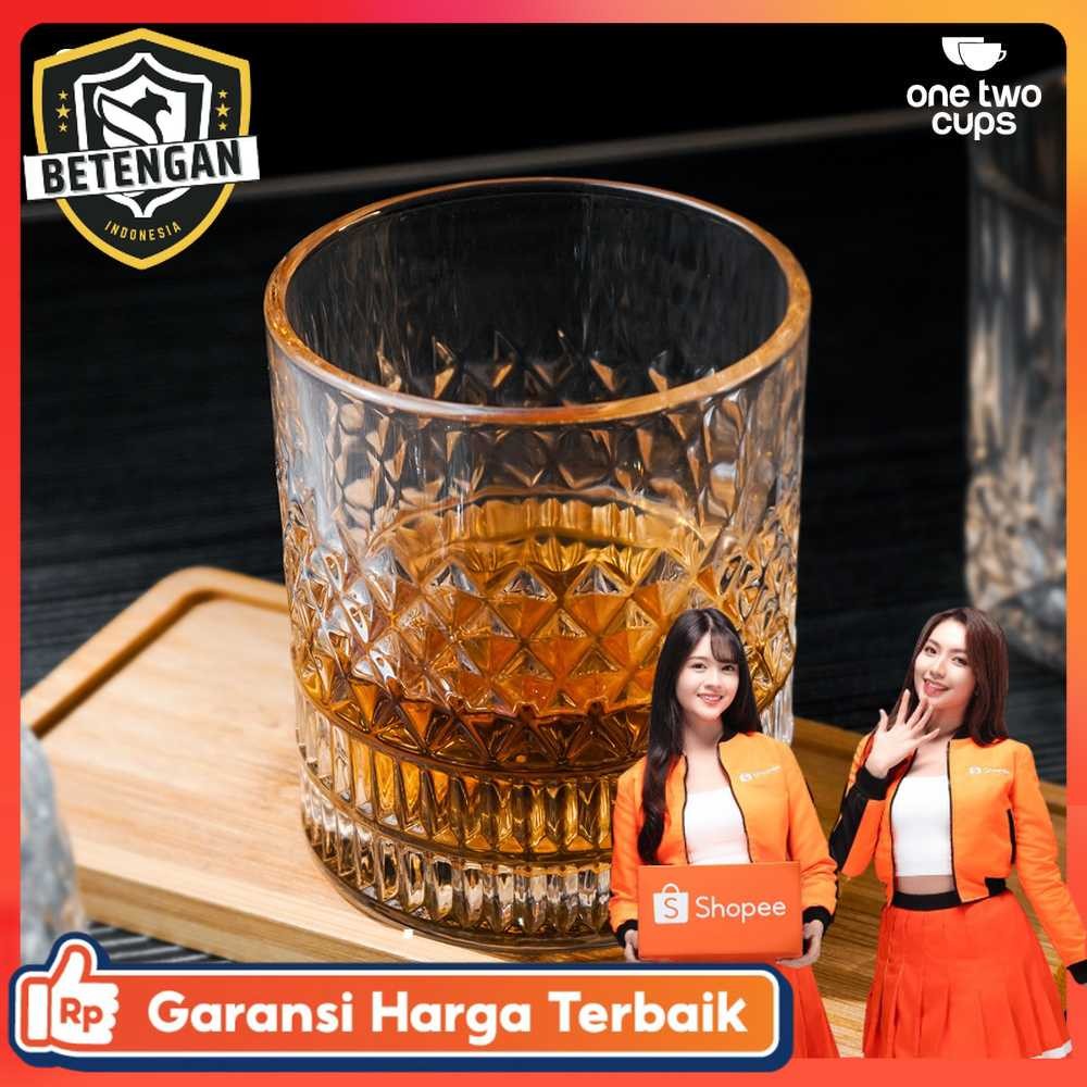 One Two Cups Old Fashion Rock Glass Whisky Cocktail Glass 280ml - YJ10