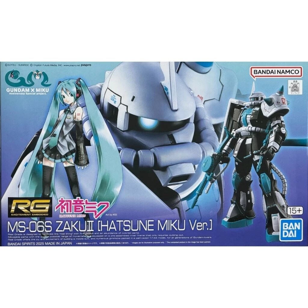 [พร้อมส่ง] Premium BANDAI RG 1/144 MS-06S Zaku II [HATSUNE MIKU Ver.]