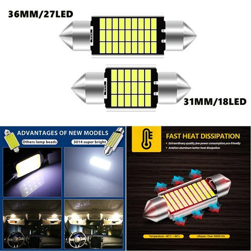 ไฟ LED CEILING 31MM 36MM FESTOON SUPER BRIGHT SMD 12 VOLT