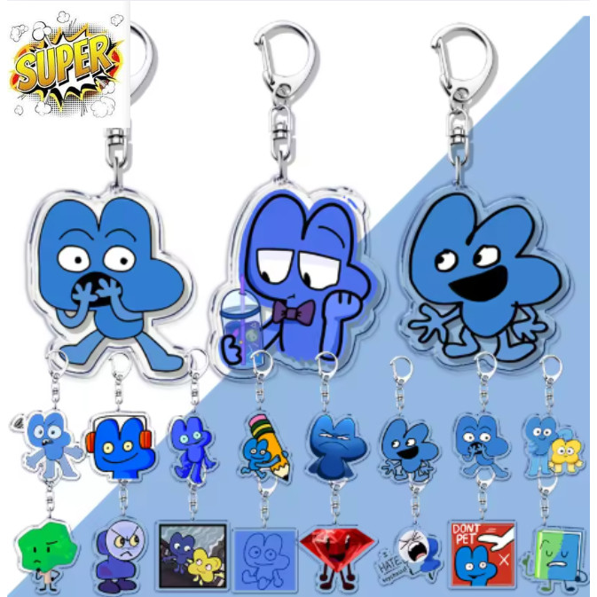 น่ารักการ์ตูน Bfb Fourx พวงกุญแจสําหรับอุปกรณ์เสริมกระเป๋า Key Chain แหวนเครื่องประดับแฟนของขวัญ Bfd