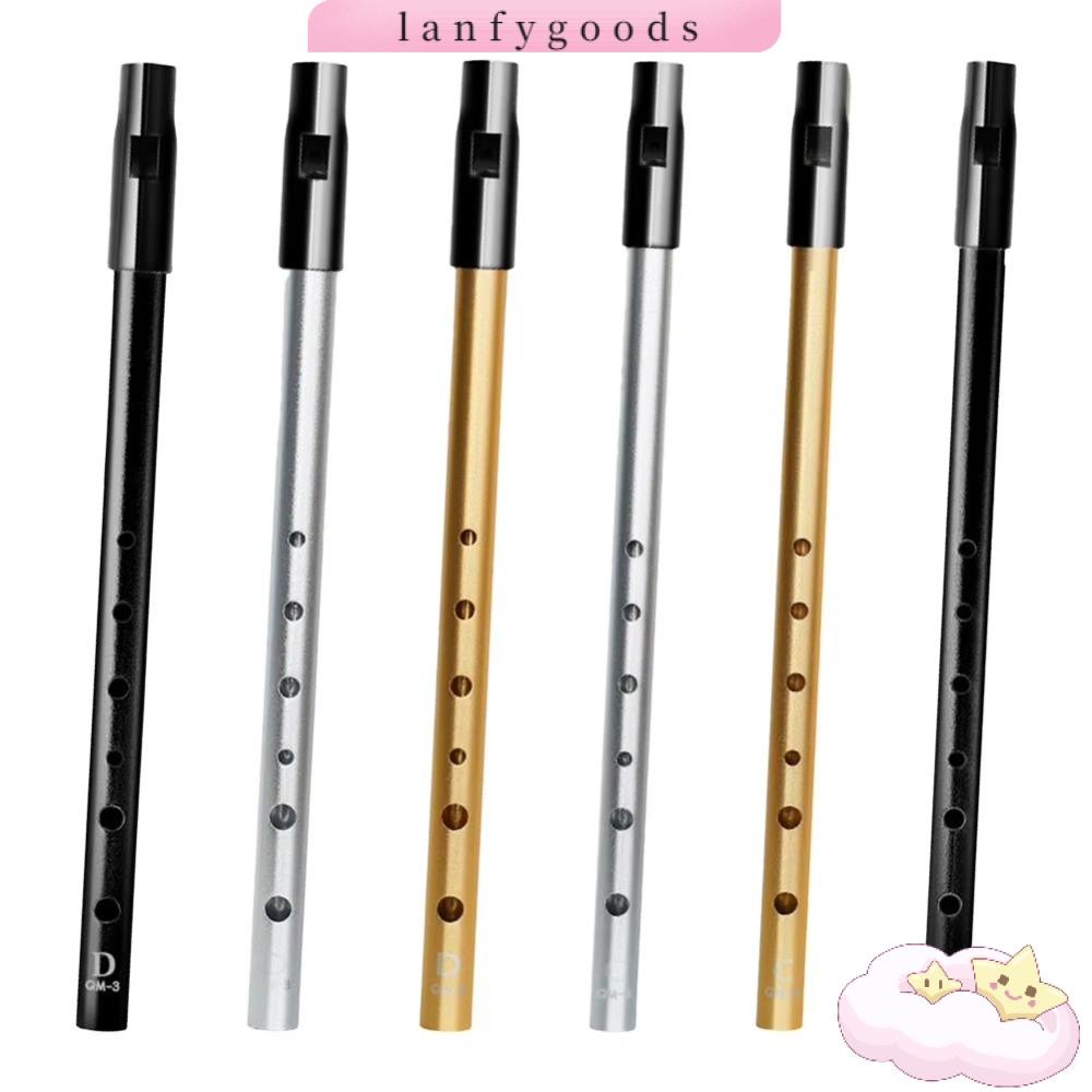 LANFYGOODS นกหวีดดีบุกอลูมิเนียม, ขลุ่ยนกหวีดไอริชโทนริช, คีย์ C/D แบบพกพา Easy-to-learn Irish Tin Whistle เครื่องดนตรีสําหรับผู้เริ่มต้น