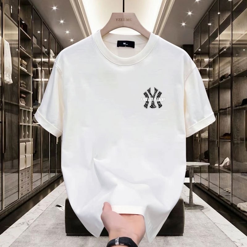 เสื้อยืด เสื้อยืดแขนสั้น Cotton 100% ใส่สบาย เสื้อยืดโอเวอร์ไซส์ พิมพ์ลาย “DIR NY” สวมใส่สบาย สไตล์ถนน ราคา ถูกที่สุด ดีลบีเคเค แกลเลอรีภาพที่ 4