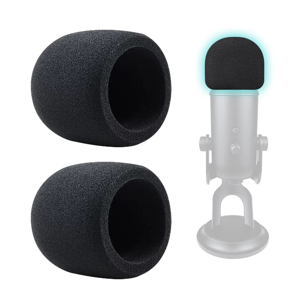 ไมโครโฟน Pop Filter สําหรับ Blue Yeti/Yeti Pro USB, ป้องกันไมโครโฟนกระจกโฟมสําหรับ Blue Yeti Pro