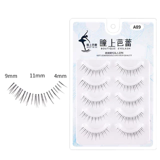 🔥【Local Delivery】5 คู Lash Extension Daily Makeup Manga ขนตาล่างธรรมชาต
