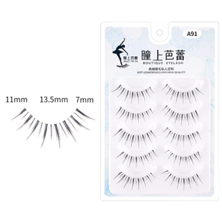 🔥【Local Delivery】5 คู Lash Extension Daily Makeup Manga ขนตาล่างธรรมชาต
