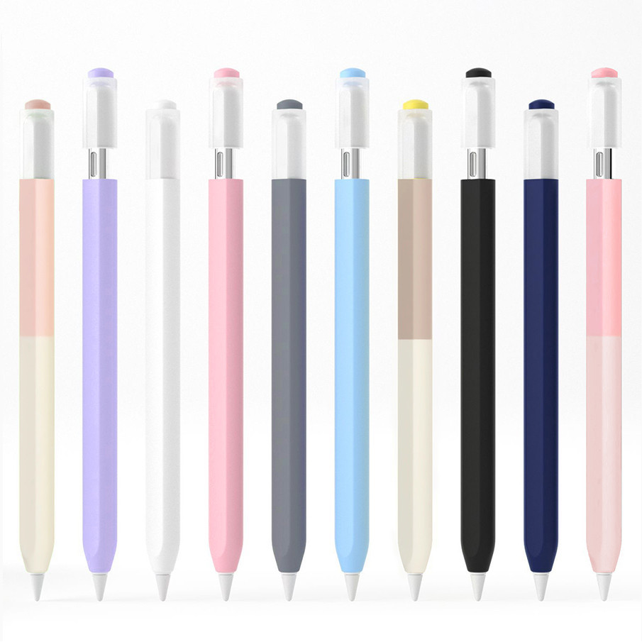 เคสซิลิโคนสำหรับป้องกันดินสอ เคสซิลิโคนแบบเจลลี่สำหรับปากกา Stylus USB-C ของ For iPad เคสป้องกันบางเฉียบและกันลื่น