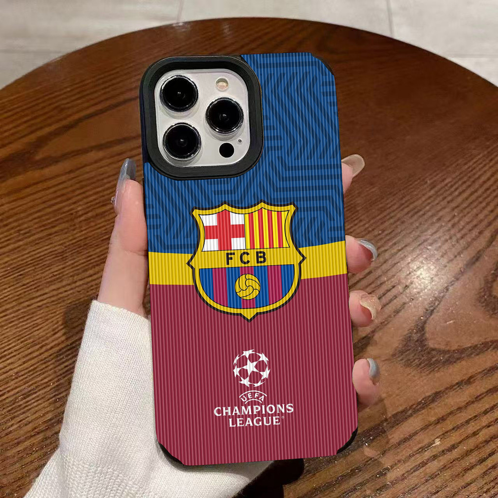 ทีมฟุตบอลบาร์เซโลนาเหมาะสําหรับ แอปเปิล 17 17โปรแม็กซ์ 17อากาศ 16 เคสป้องกันนุ่ม 15 14 13 11 XS