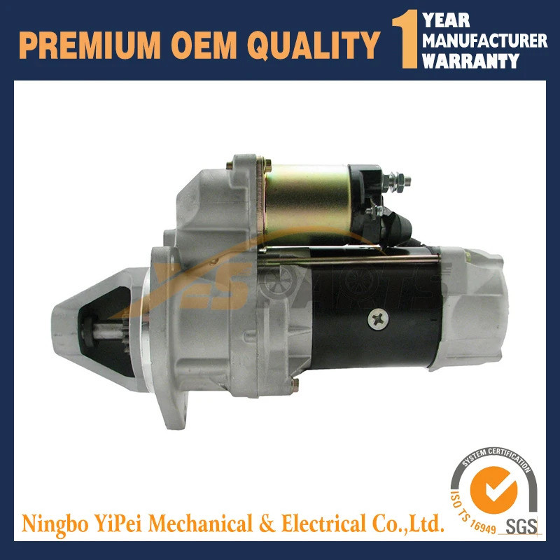 สตาร์ทเตอร์ใหม่สําหรับเครื่องยนต์อุตสาหกรรม Hino PE6 PE6H PE6T 24V S25-115A 23300-93508