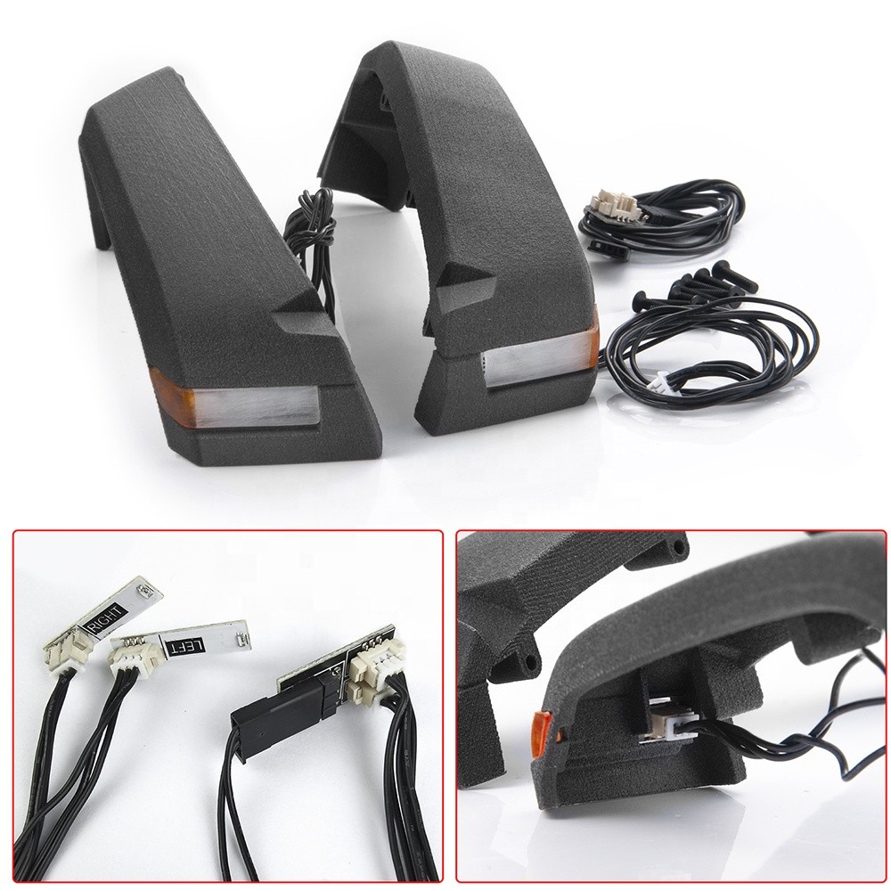 1/10 SCX10 RC ล้อคิ้ว LED สปอตไลท์ Axial SCX10 III AXI03007 Jeep Wrangler Rubicon JLU RC Crawler