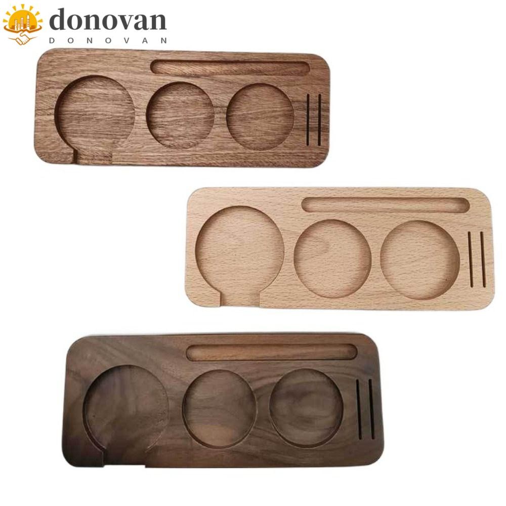 DODONVAN สถานีจับกาแฟ, ไม้ 51/58 มม.Tamping Station Holder, Multifunctional Anti-Slip Base Reusable 