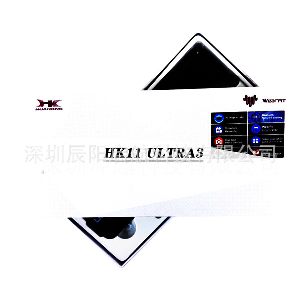 Job Helper HK11 Ultra3 สมาร์ทวอทช์บลูทูธโทร 2.02 นิ้ว 100 องศานําทางหน่วยความจําท้องถิ่น AI