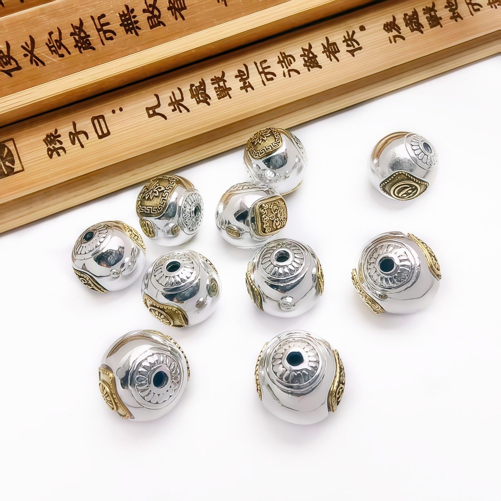 Spacer ลูกปัดเจดีย์ Zakiram สองสี diy