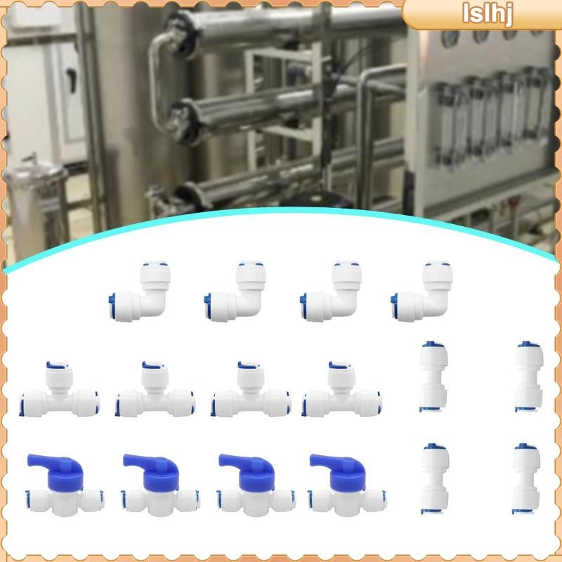 [Lslhj] 16x 3/8 นิ้ว Od Quick Connect เปลี่ยนสําหรับระบบน้ําตัวกรองเครื่องฟอกอากาศ
