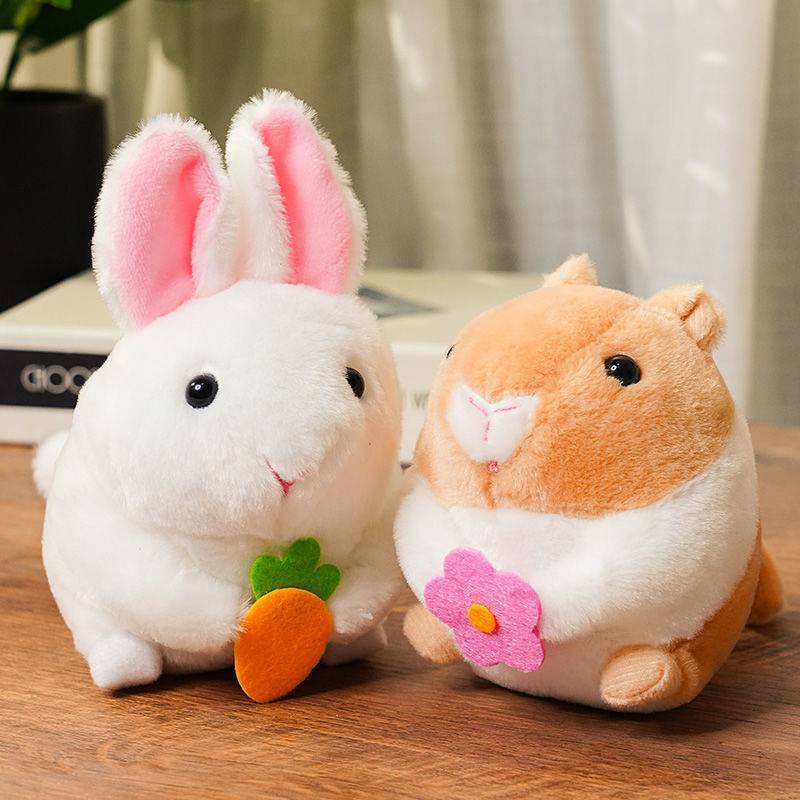 Ratty Hamster Plush Toy Little Doll Pull Line Rabbit Doll GJdv