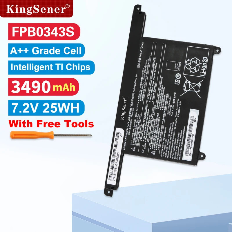 KingSener FPB0343S FPCBP544 แบตเตอรี่แล็ปท็อปสําหรับ Fujitsu LIFEBOOK U939/A U938/S Series CP777632-