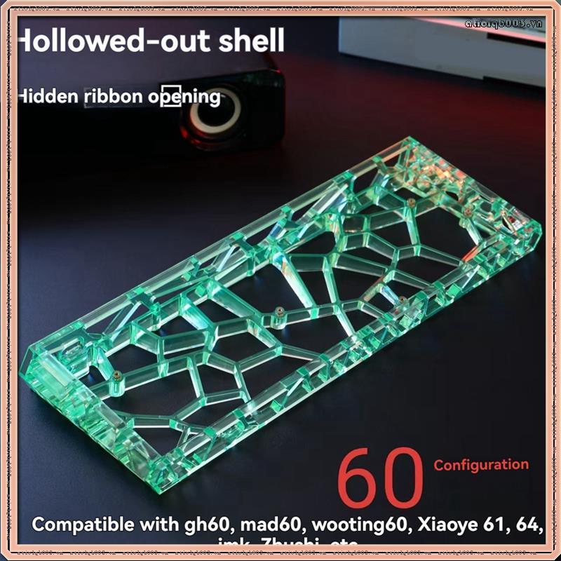 [QTC] สําหรับ Mad60/AULA Win60 Wooting60 ใช้งานร่วมกับ Holy60 สําหรับ 60he GH60 Hole Hollow Keyboard