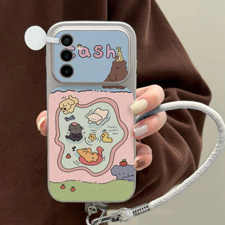 เคสซัมซุง For Samsung A57 A37 A27 A17 A07 A56 A55 A05S A52 A26 A54 5G S26 S25 S24 Ultra S23 FE เคสนิ่มลายหนังแกะ สีพื้น