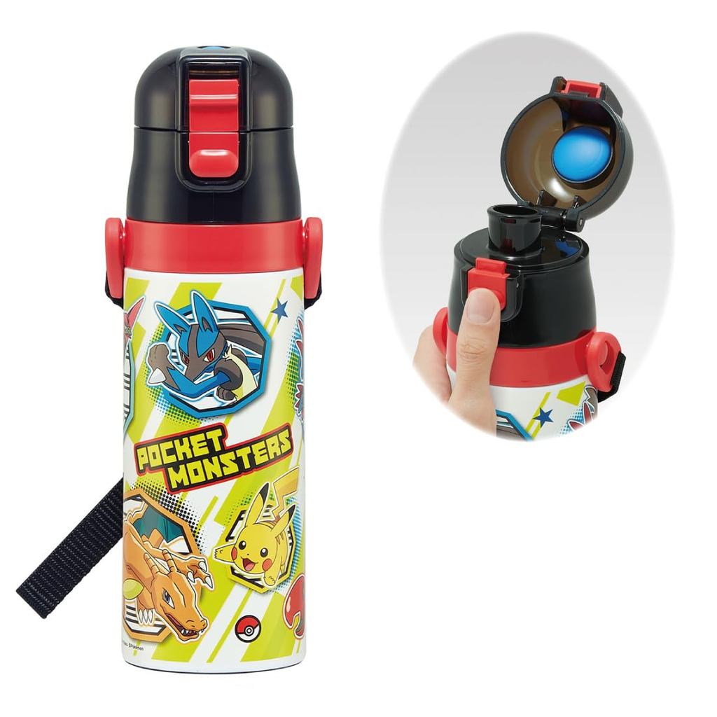 Skater (Skater) Water Bottle 470ml Pokémon 23 Kids Stainless Steel Sports Bottle SDC4-A