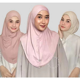 PROMO Jilbab Instan Mima Kaos Rayon Hijab Bergo Olahraga Non Pet Kerudung Bergo Rayon Vanya by RAHMA HIJAB