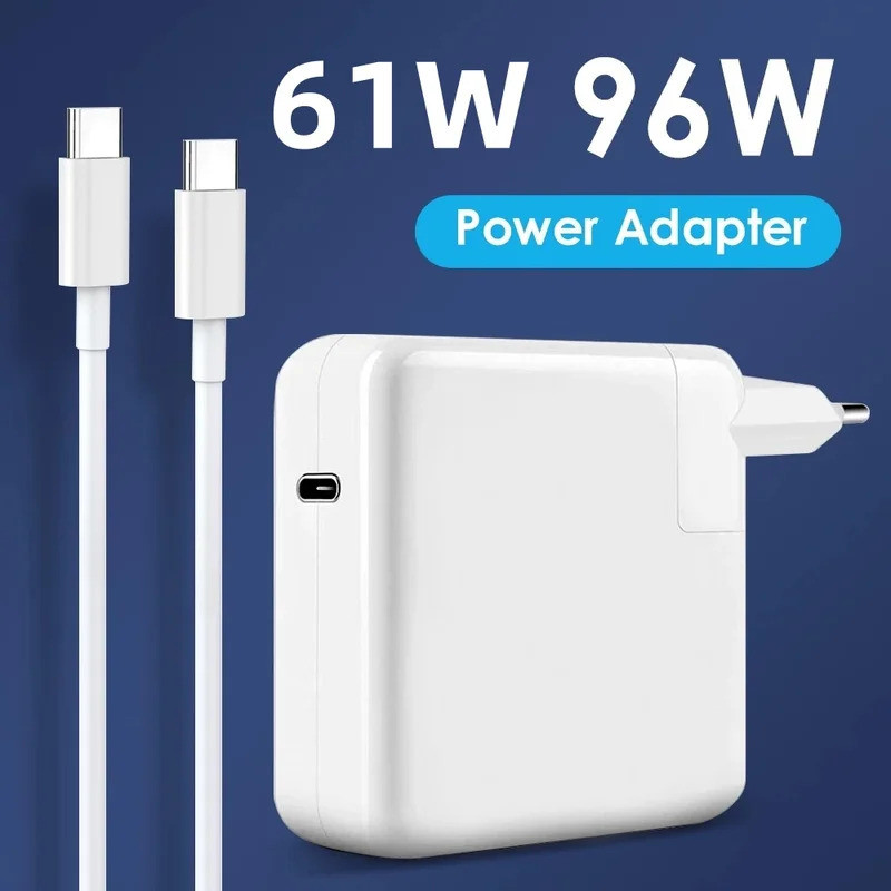 HUI 30W 61W 87W 96W USB C PD Charger Power Ac Adapter สําหรับ MacBook Pro16 15 13 นิ้วใหม่ Air 13 นิ