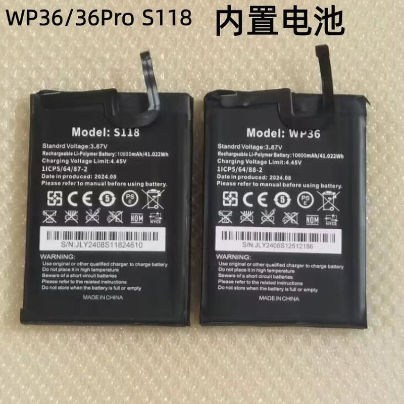 OUKITEL OUKITEL WP36/36Pro แบตเตอรี่ในตัว OUKITEL S118 แบตเตอรี่ในตัว 10600mah