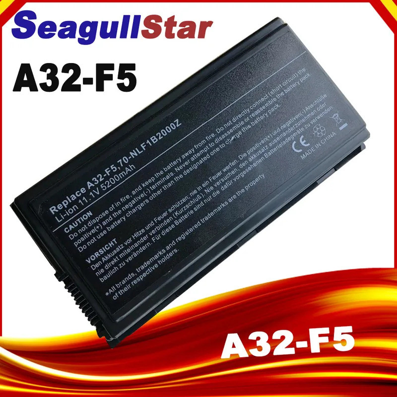 แบตเตอรี่แล็ปท็อปสําหรับ ASUS F5 F5C F5GL F5M F5N F5R F5RI F5SL F5V F5Z X50 X50C X50M X50N X50SL Pro