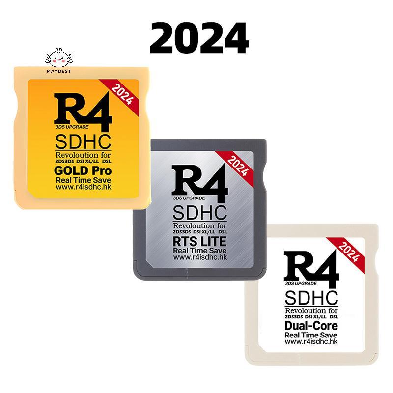 {maybest} 2024 สําหรับการ์ดเกม NDS สําหรับ R4I SDHC TF Card R4 SDHC Gold Pro Card การ์ดเกมทองสีขาวเง