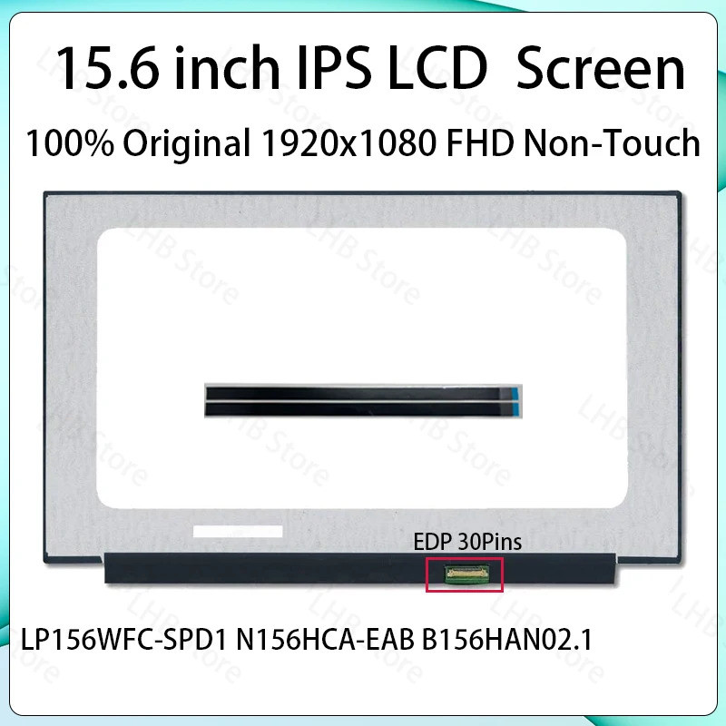 15.6 "หน้าจอ LCD LP156WFC-SPD1 N156HCA-EAB B156HAN02.1 สําหรับ Lenovo ThinkPad T590 ประเภท 20N4 20N5