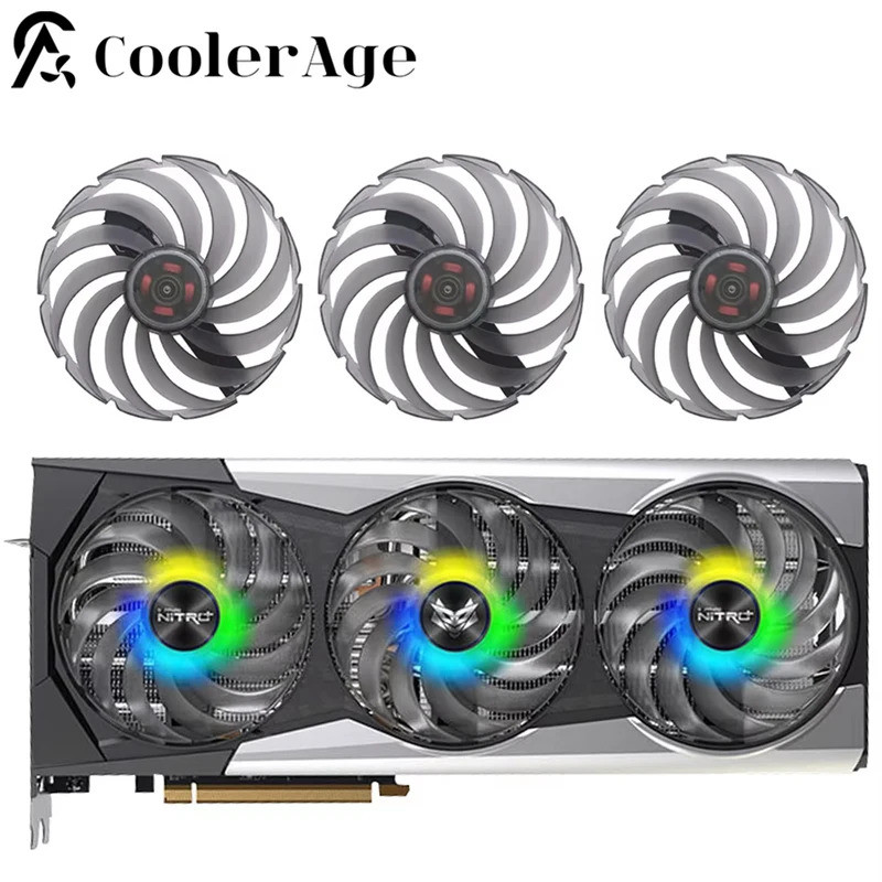 * สําหรับ Sapphire NITRO + AMD Radeon RX 6900 XT SE พัดลมการ์ด 95 มม.FDC10U12D9-C RX6900XT กราฟิกการ