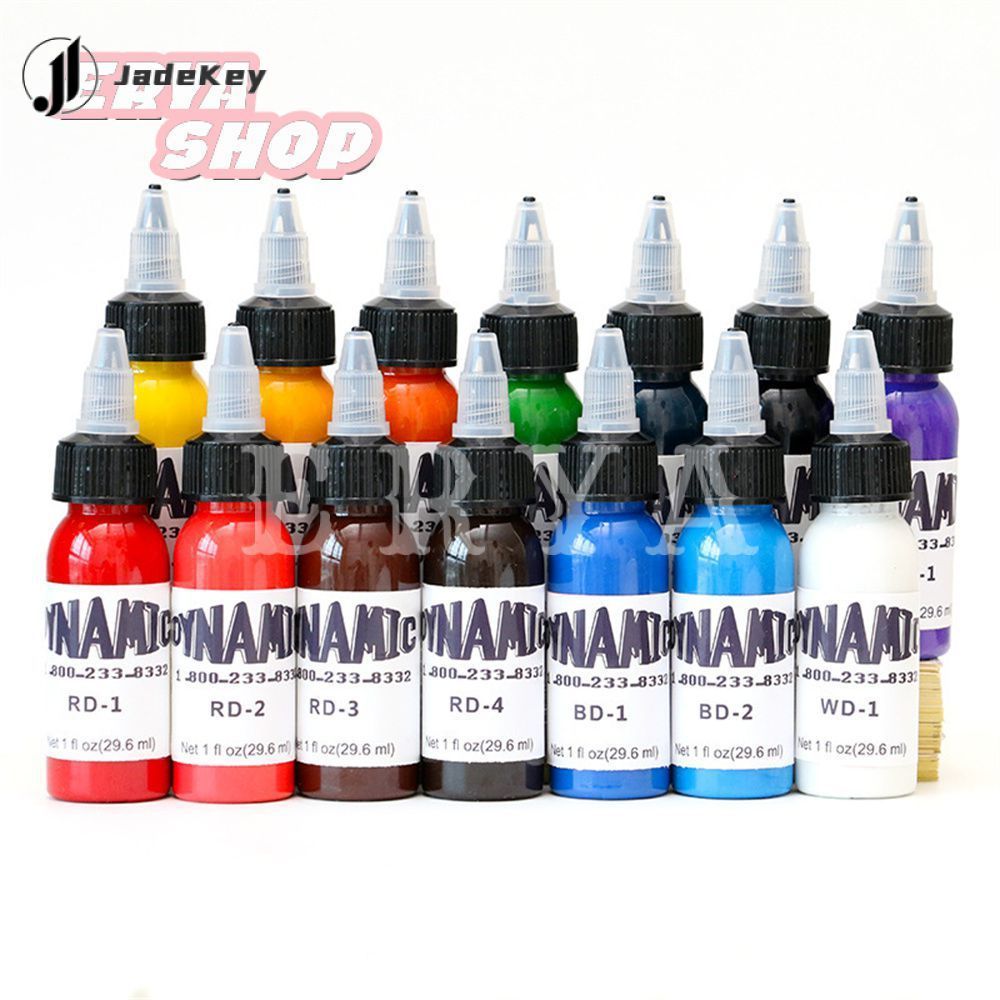 【สินค้าพร้อมส่ง】 หมึกสักตัวสีดำระดับมืออาชีพจาก Erya Shop สีติดทนนาน รวดเร็ว ขนาด 30 มล. 【JadeKey】