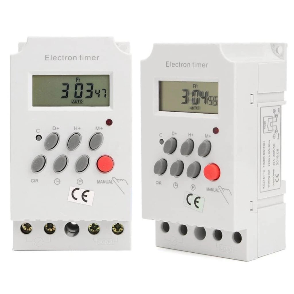 Digital timer รุ่น KG316T-II DC\AC 12V 220V กระแส 25A อุปกรณ์ไฟฟ้าเปิด-ปิดตั้งเวลา