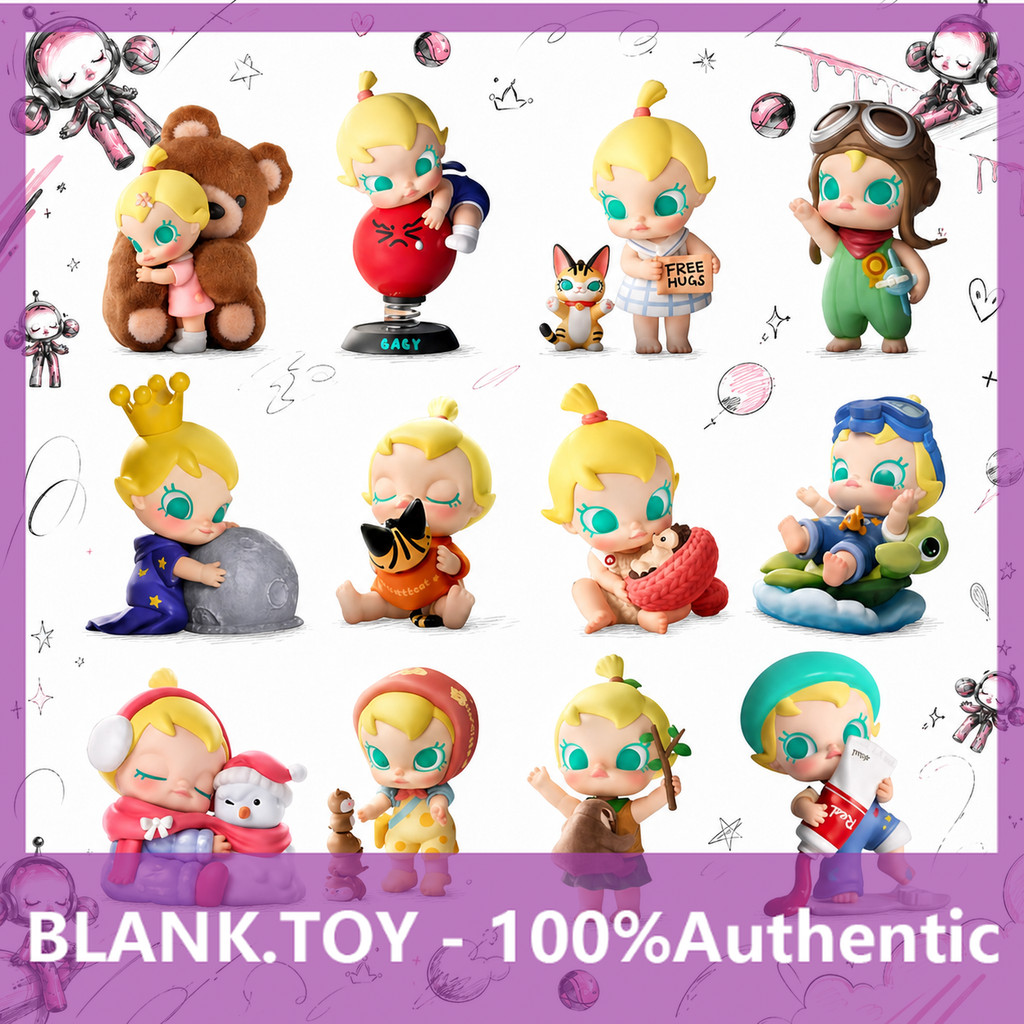 POPMART Baby Molly Hug Exploration Plan Series การตกแต่งกล่องลึกลับ