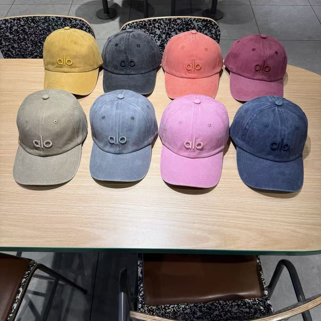 26 ผู้ชายผู้หญิง alo เบสบอลหมวกแฟชั่น All-Match ขนาดเล็ก Visor กลางแจ้งสวมใส่หมวก#6. 19.alw #