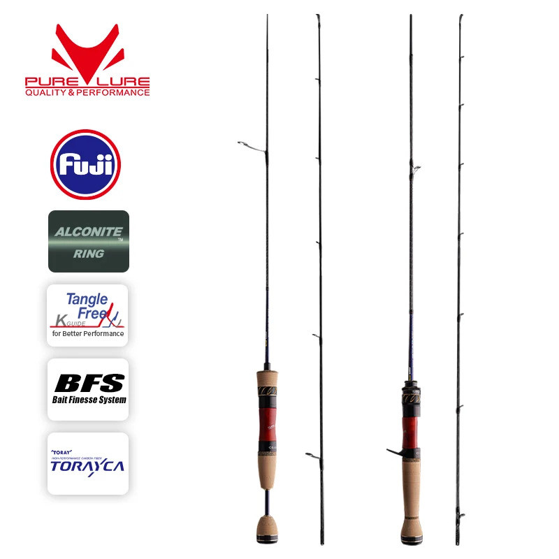 PURELURE CREEK DANCE Trout Rod BFS ตกปลา Casting UL Spinning Light Travel Rod Stream Ejection Rod Fu