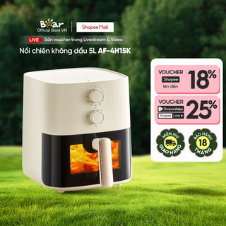 Nồi Chiên Không Dầu 5L Bear AF-4H15K - Hàng Chính Hãng BH 18 Tháng