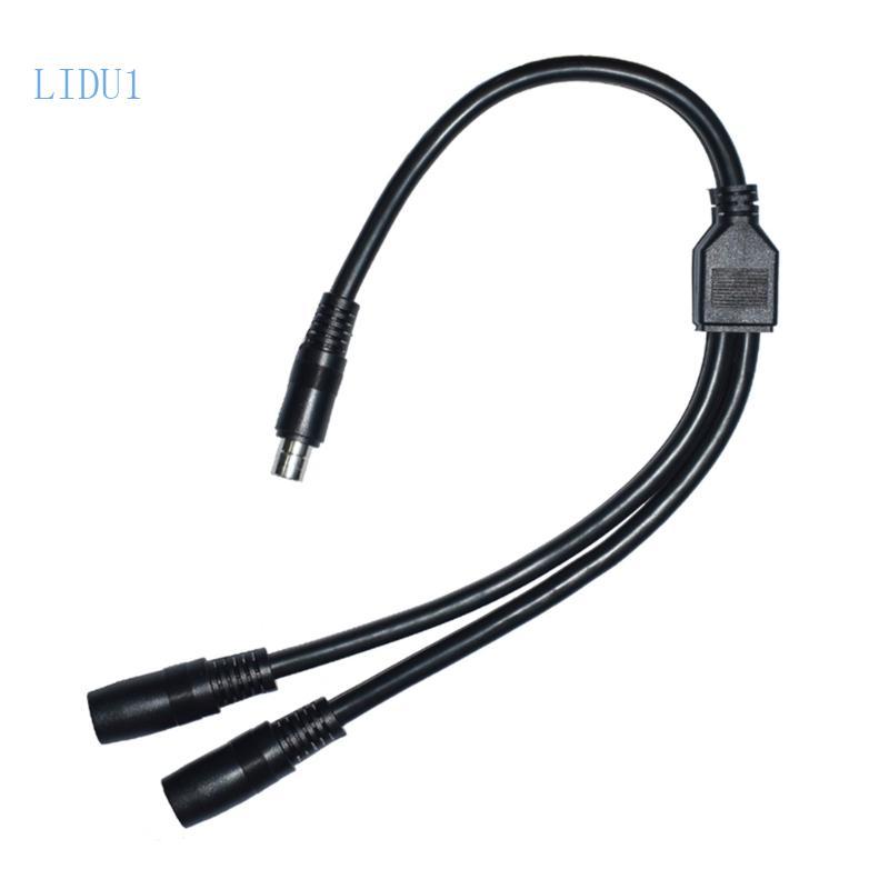 LIDU1 สายชาร์จที่มีประสิทธิภาพ Y Splitter Wire DC8 0x2 0 มม. 14AWG สําหรับแผงโซลาร์เซลล์