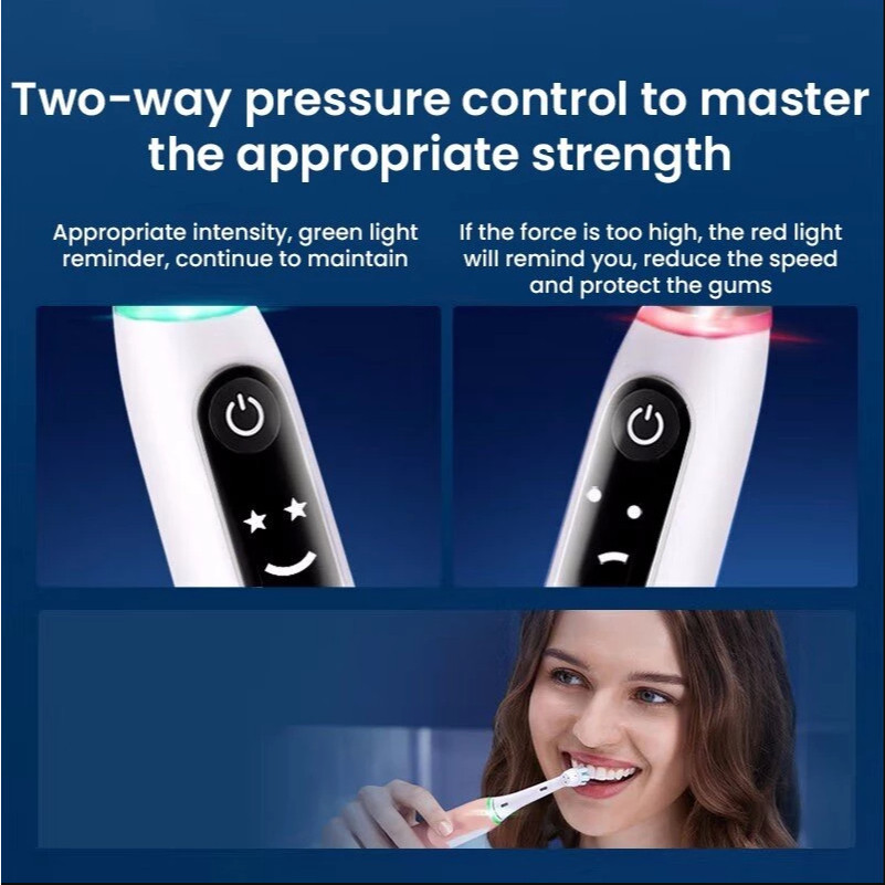 [New]Oral-B iO7 แปรงสีฟันไฟฟ้าอัจฉริยะ ชุดทําความสะอาดโซนิคภาพอัจฉริยะ