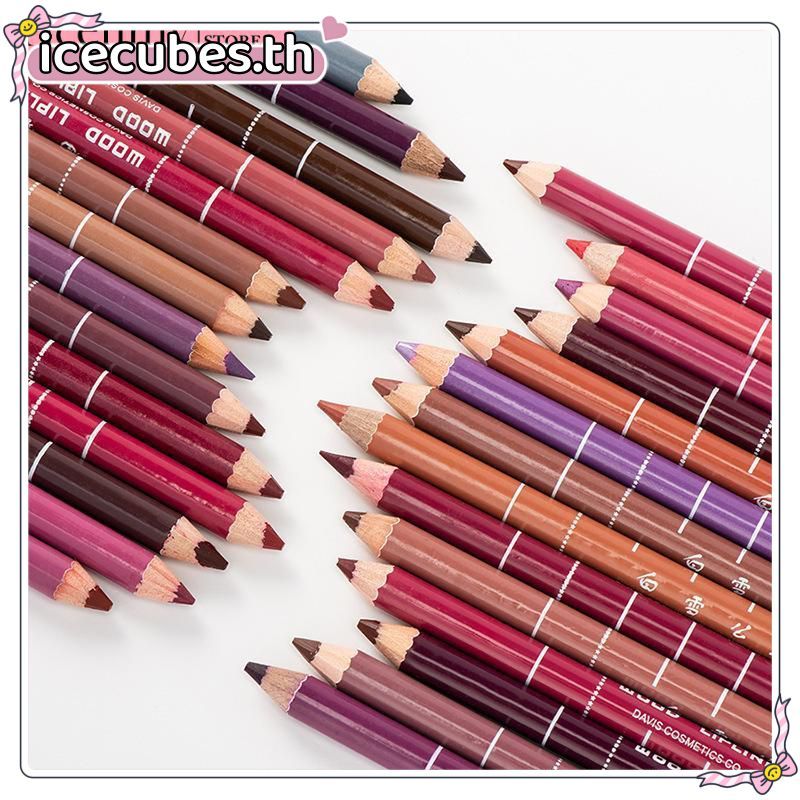 David Waterproof Lipliner Matte Long-lasting Makeup Lipliner 28 สี Matte Velvet ลิปสติกปากกา