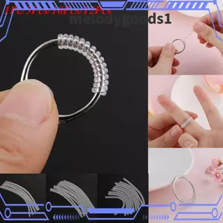 MELODYGOODS 1 PC/5 ชิ้น/10 ชิ้น/12 ชิ้นแหวนขนาด Adjuster เกลียวที่มองไม่เห็น Resizing เครื่องมือ