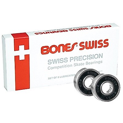 ลูกปืนสเก็ตบอร์ด Bones Swiss Skateboard Bearings