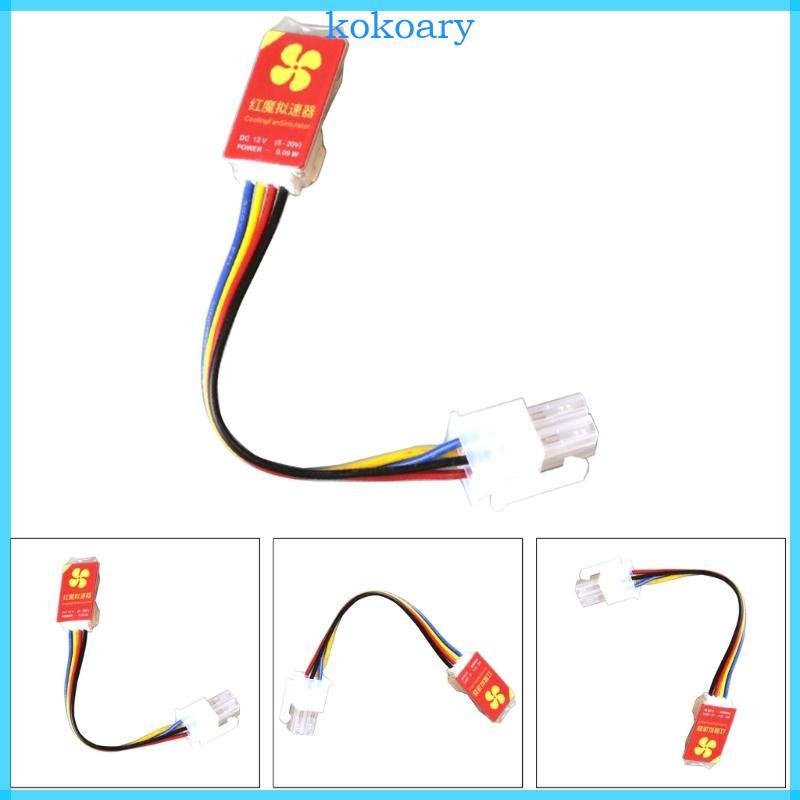 KOK สําหรับ Shenma M1 M3 AntiMiner S7 S9 T9 S9i Z9 MINI 4Pins ATX 12V PWM RED MAGIC พัดลมจําลอง Spoo