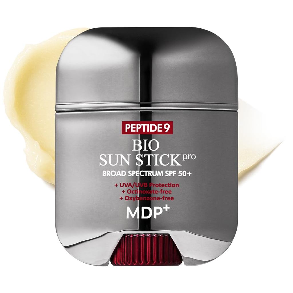 MDP+ เปปไทด์ 9 ไบโอ ซันสติ๊ก โปร | ครีมกันแดดเกาหลีสติ๊ก SPF 50+ น้ําหนักเบา ไม่เหนียวเหนอะหนะ Broad