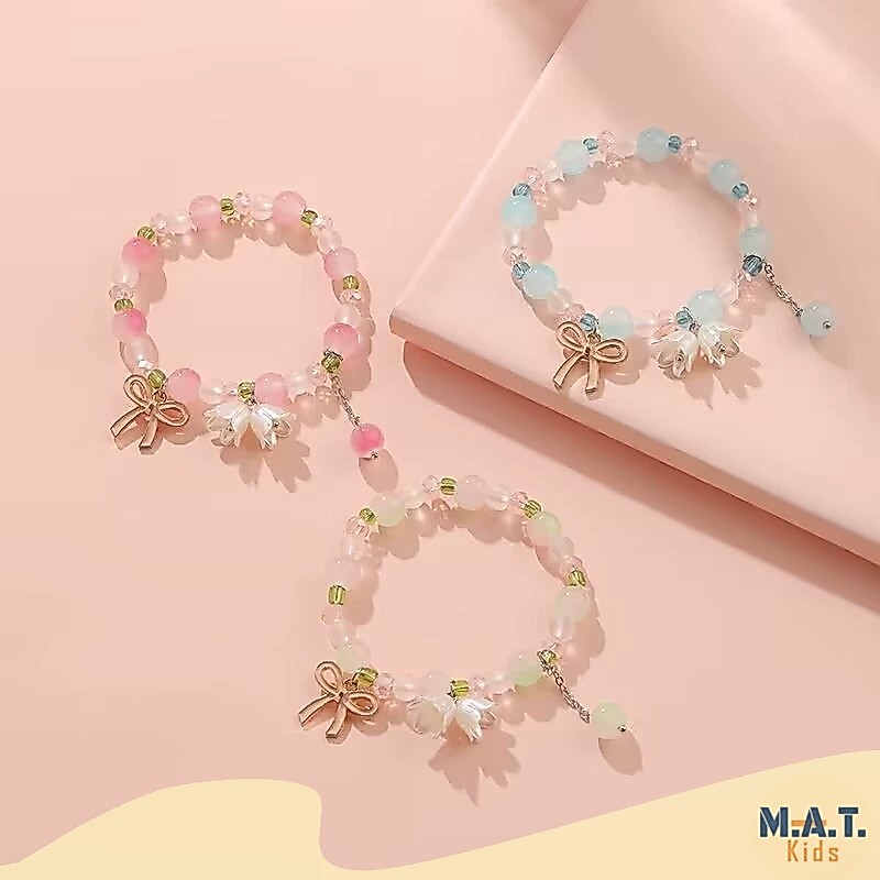สร้อยข้อมือเด็ก คริสตัล เครื่องประดับเด็ก พร้อมจี้ลายน่ารัก พร้อมส่งจากไทย