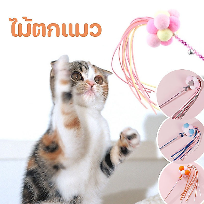 พร้อมส่ง😻ไม้ล่อแมว ของเล่นแมว ไม้ล่อแมว Cat toy