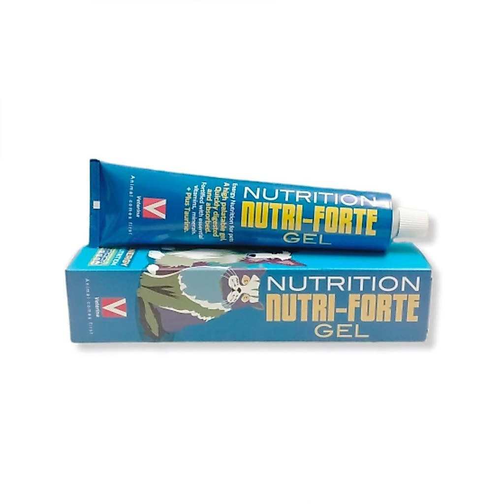 NUTRI-FORTE GEL  อาหาเสริม แร่ธาตุ พลังงาน ไขมัน สำหรับสัตว์ป่วย 30-100 กรัม