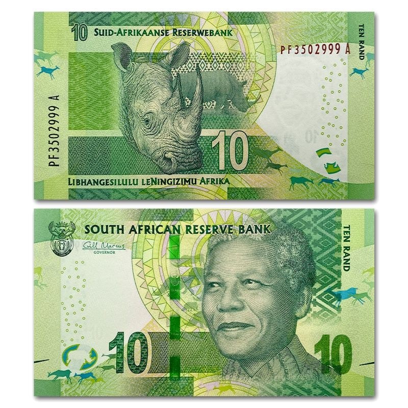 เสือดาว 999 No 47 Africa-South Africa 10 Lanter ธนบัตร ND2015 P-138bnjhmu6025