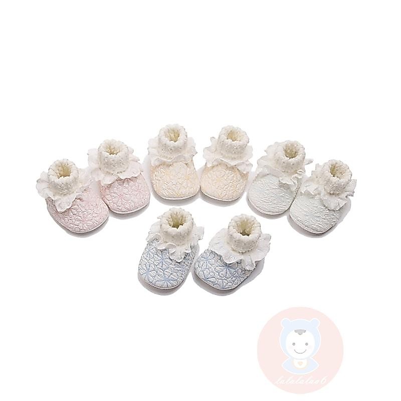 Laa6-เด็กทารกนุ่มน่ารัก Ruffle Non-slip Warm Walking รองเท้าสําหรับทารกแรกเกิดเด็กวัยหัดเดิน